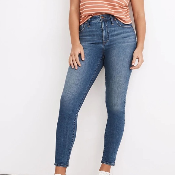 Madewell Curvy High-Rise Skinny Crop stretch Jeans style mc705 size 31 - Picture 1 of 7